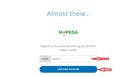 Linking PayPal to Mpesa