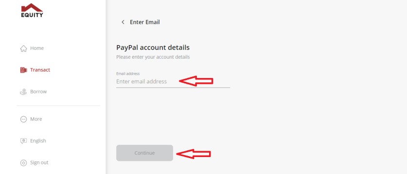 Enter PayPal Email