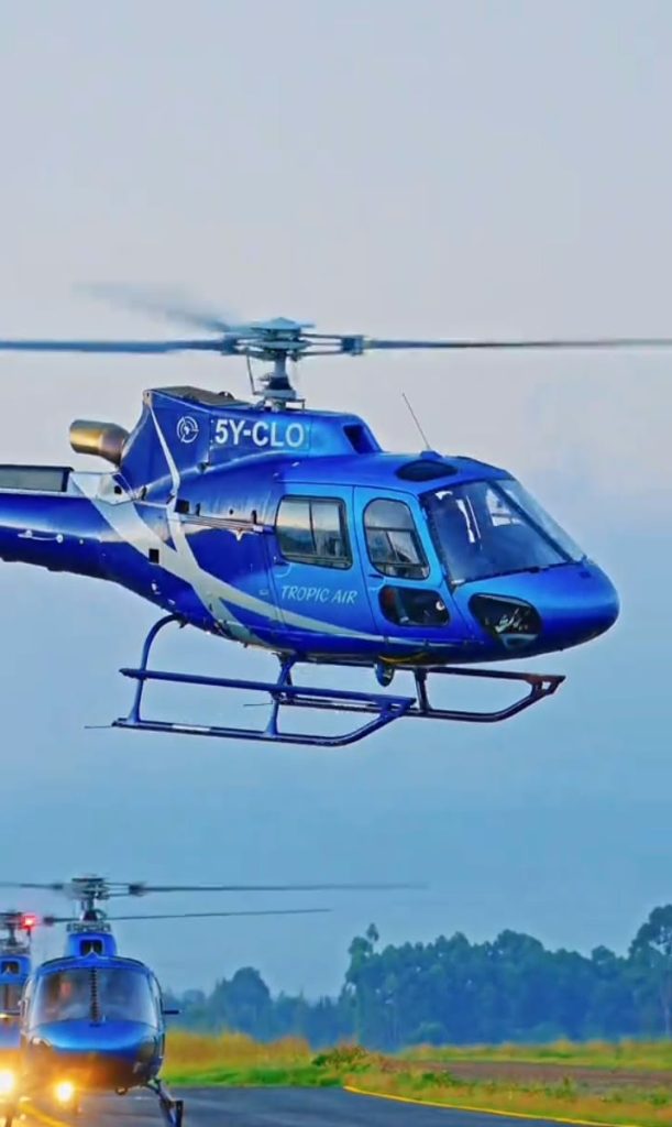 Tropic Air Kenya helicopter 