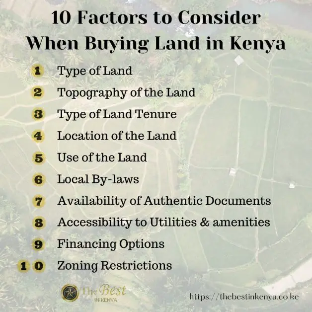 Factors to Consider When Buying Land in Kenya