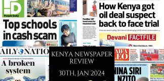 Newspaper Review 30th, January 2024 Kenya Newspaper Review 31012024