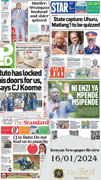 Kenyans Newspaper Review 160124