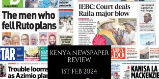 Newspaper Review 1st, February 2024 Kenya Newspaper Review 01022024