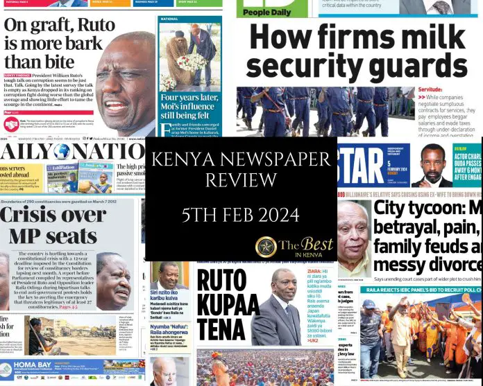 Kenya Newspaper Review 05022024