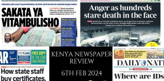 Newspaper Review 6th, February 2024 Kenya Newspaper Review 06022024