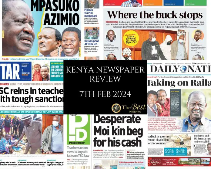 Kenya Newspaper Review 07022024