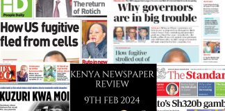 Newspaper Review 9th, February 2024 Kenya Newspaper Review 09022024