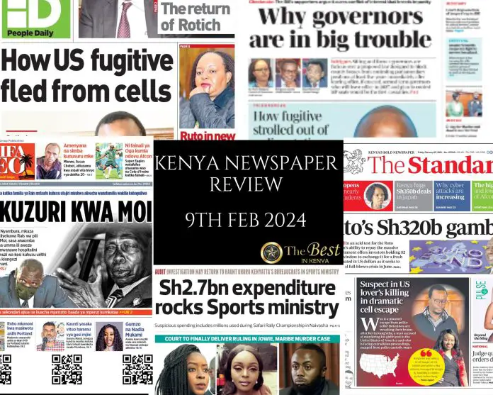 Kenya Newspaper Review 09022024