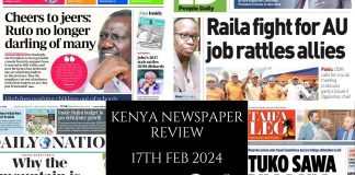 Newspaper Review 19th, February 2024 Kenya Newspaper Review 19022024