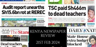 Newspaper Review 21st, February 2024 Kenya Newspaper Review 21022024