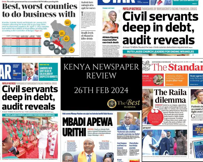 Kenya Newspaper Review 26022024