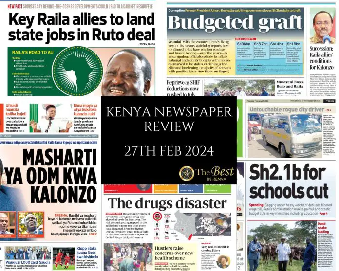 Kenya Newspaper Review 27022024