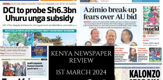 Newspaper Review 1st March, 2024 Kenya Newspaper Review 01032024