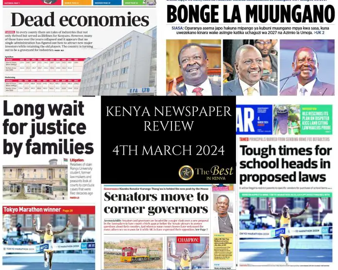 Kenya Newspaper Review 04032024