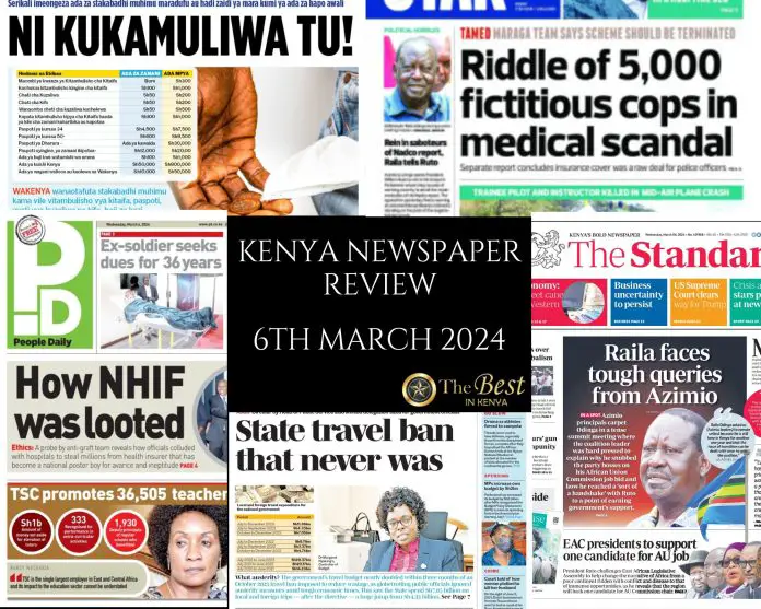 Kenya Newspaper Review 06032024
