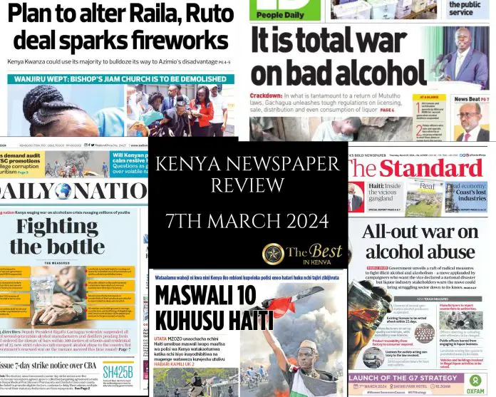 Kenya Newspaper Review 07032024