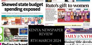 Newspaper Review 8th, March 2024 Kenya Newspaper Review 08032024