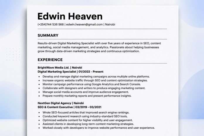 Best free resume builders (1) Best free resume builders