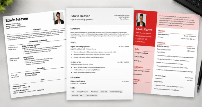 Best free resume builders image